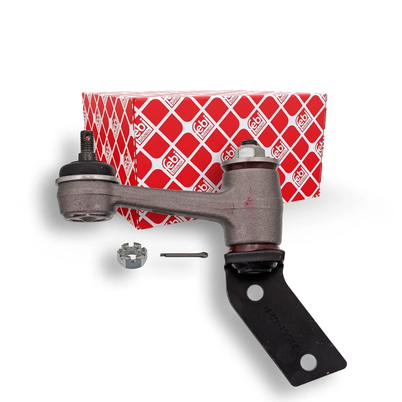 febi bilstein 41296 Idler Arm with castle nut and cotter pin, pack of one