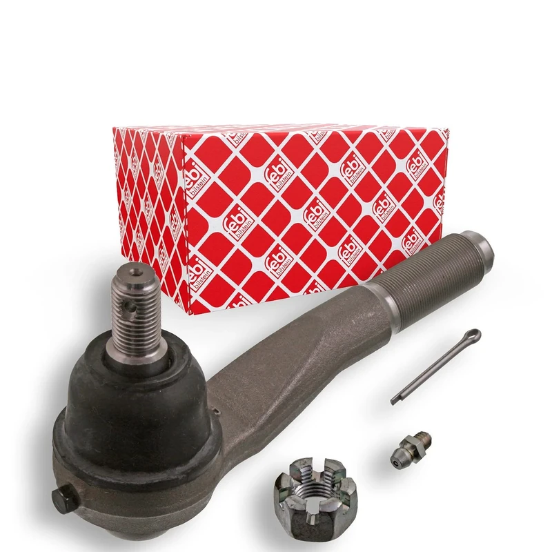 febi bilstein 41379 Tie Rod End with castle nut and cotter pin, pack of one