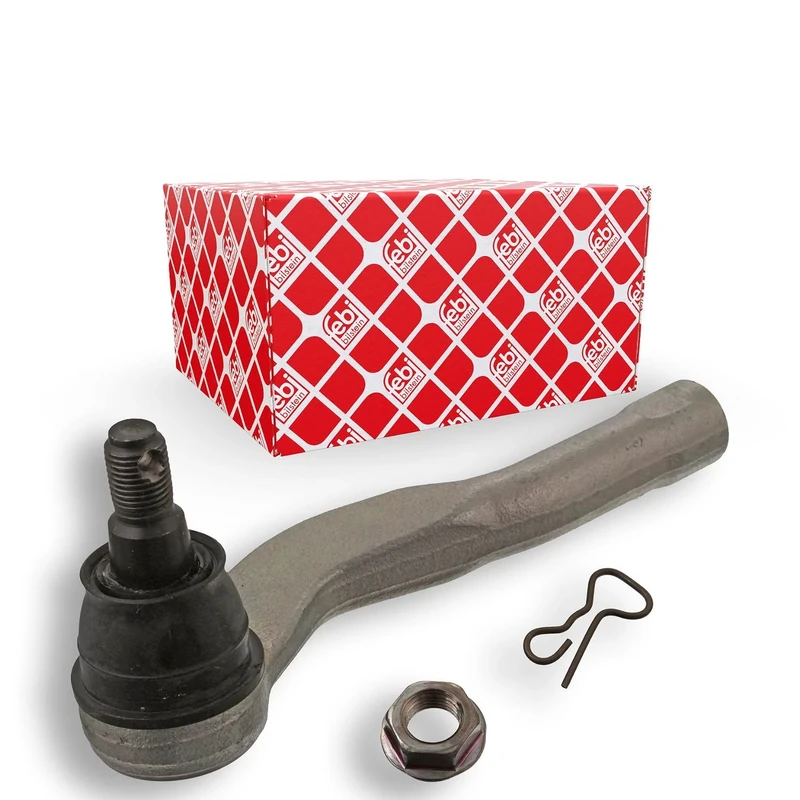 febi bilstein 41383 Tie Rod End with castle nut and cotter pin, pack of one