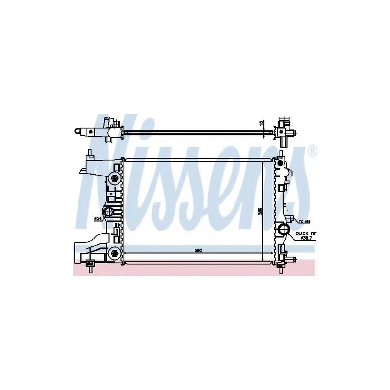 Nissens 630729 Radiator, engine cooling