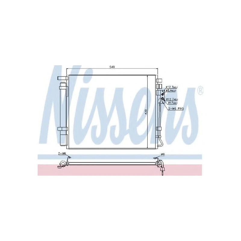 Nissens 940272 Condenser, air conditioning
