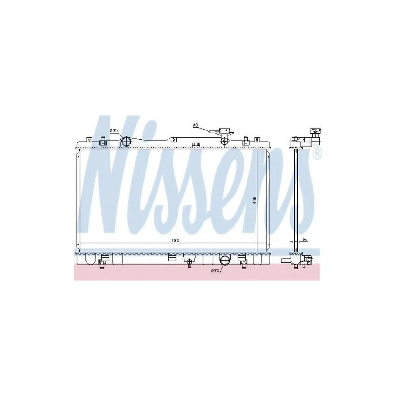 Nissens 64250 Radiator, engine cooling