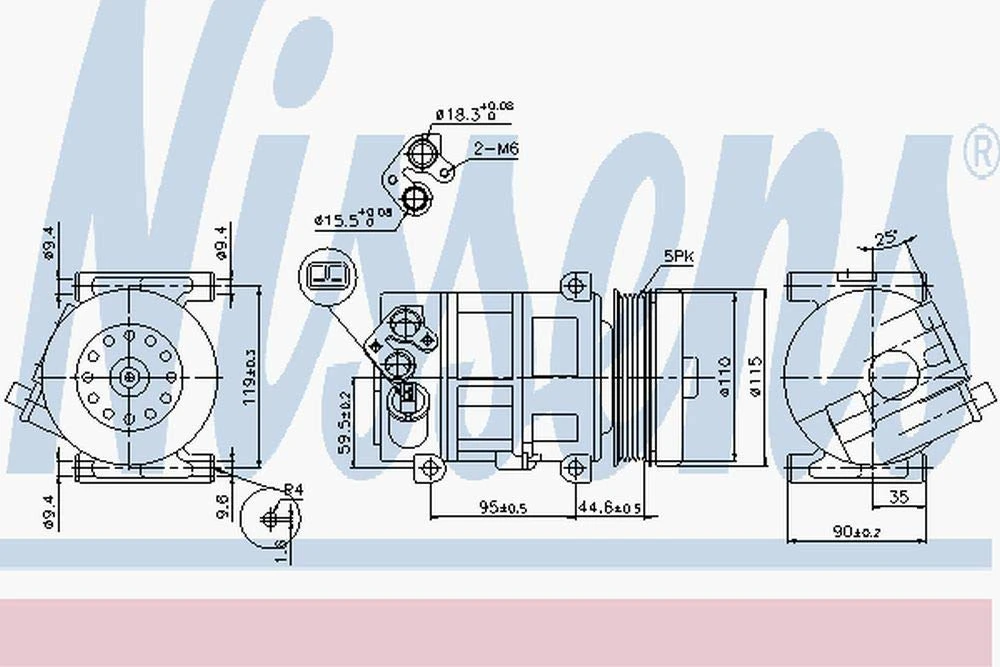 Nissens 89202 Compressor, air conditioning