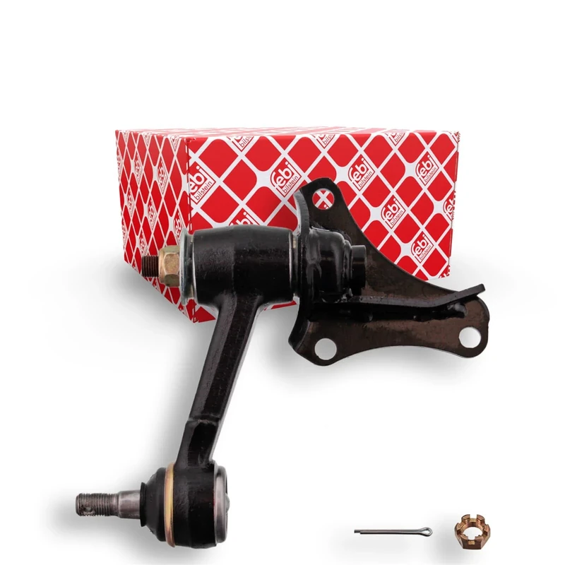 febi bilstein 41981 Idler Arm with castle nut and cotter pin, pack of one
