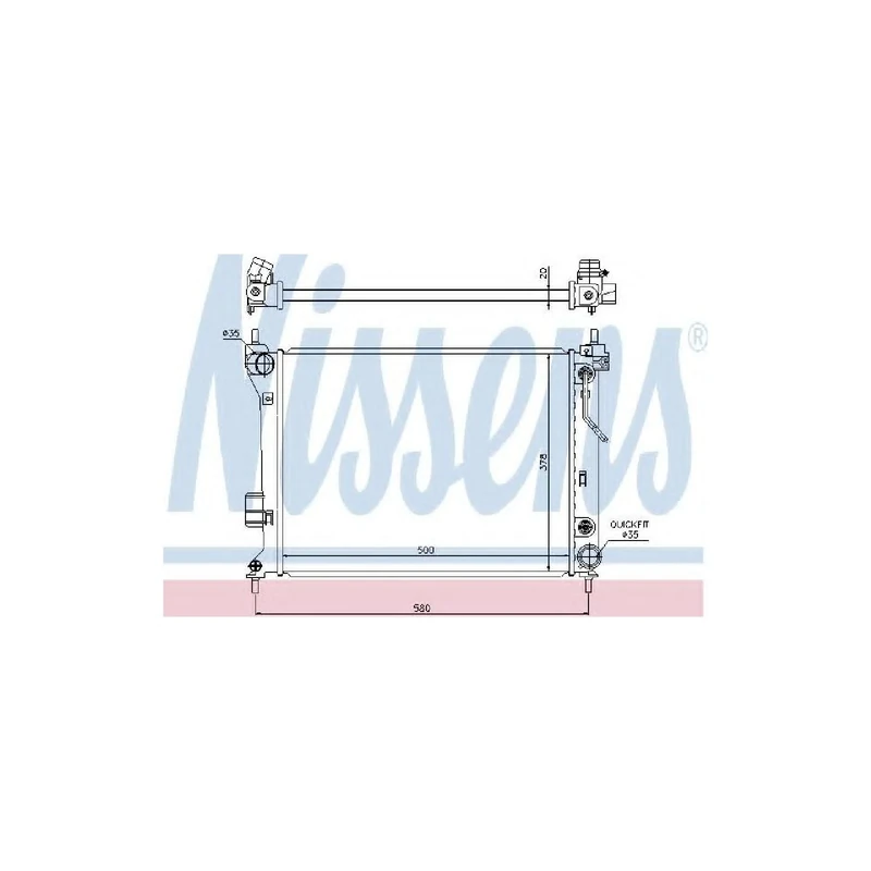 Nissens 67548 Radiator, engine cooling