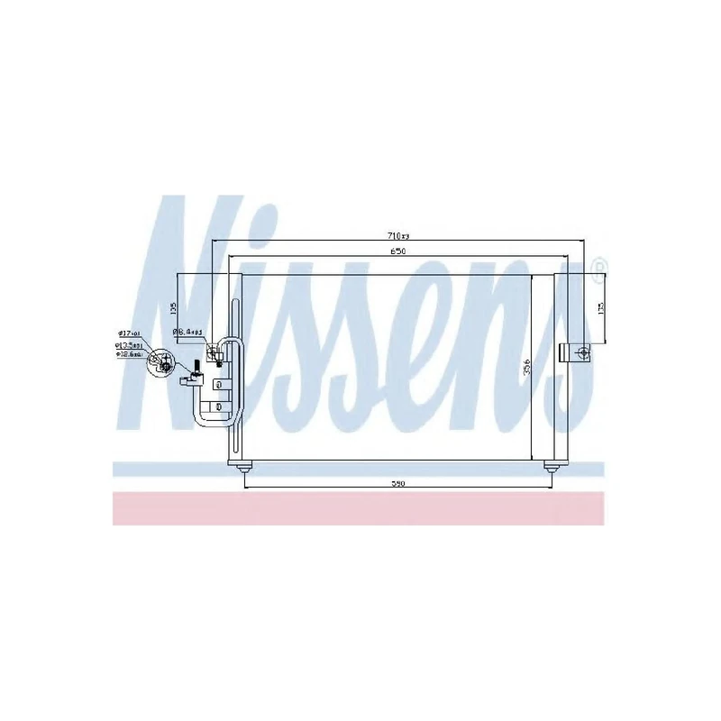 Nissens 940312 Condenser, air conditioning