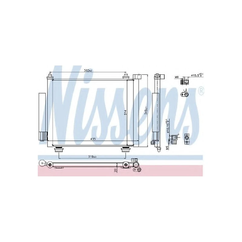 Nissens 940315 Condenser, air conditioning