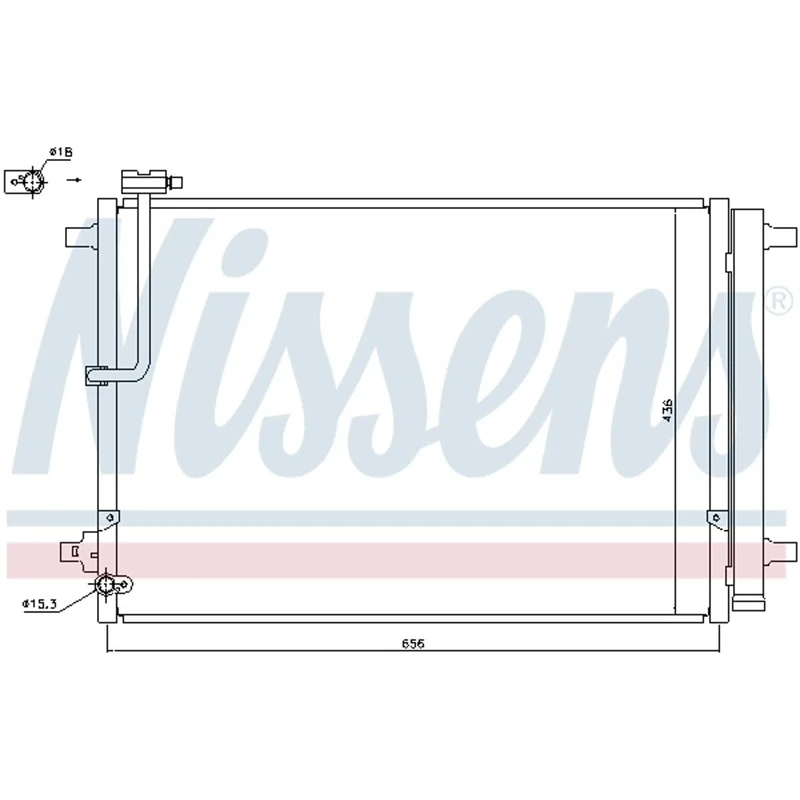 Nissens 940329 Condenser, air conditioning