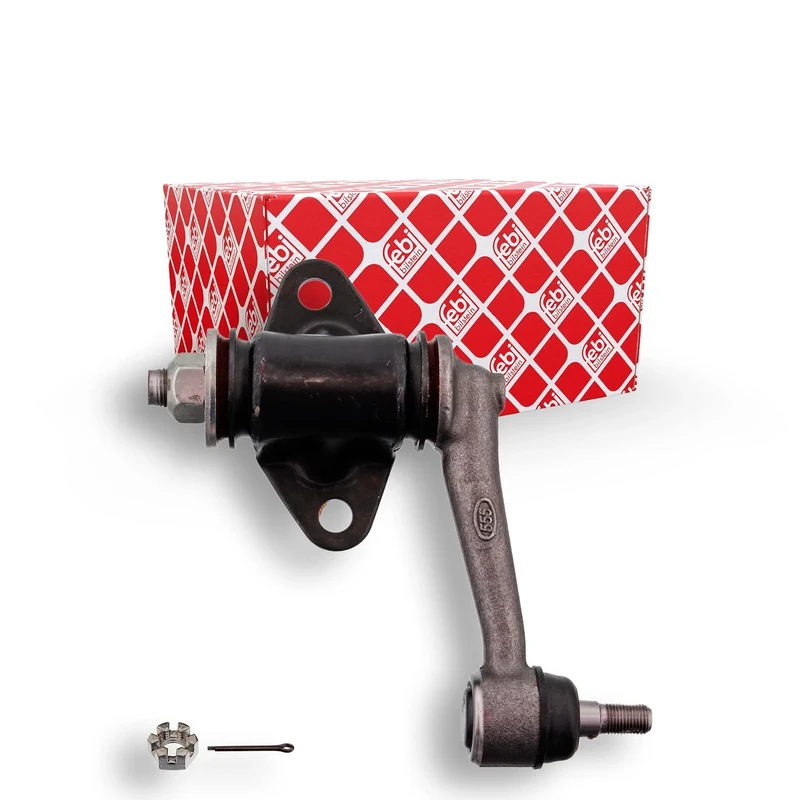 febi bilstein 42457 Idler Arm with castle nut and cotter pin, pack of one