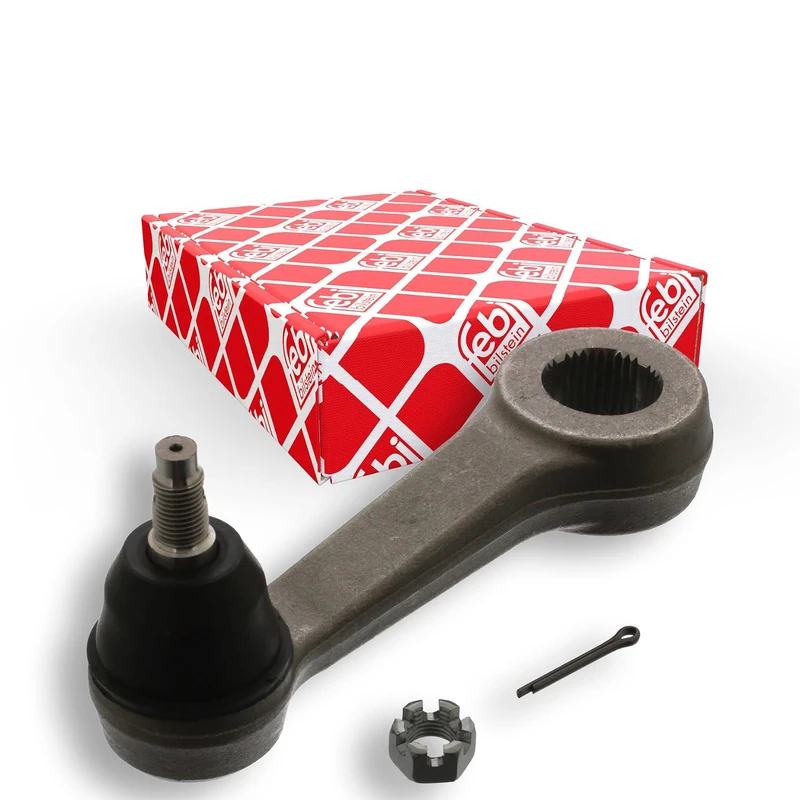 febi bilstein 42462 Pitman Arm with castle nut and cotter pin, pack of one