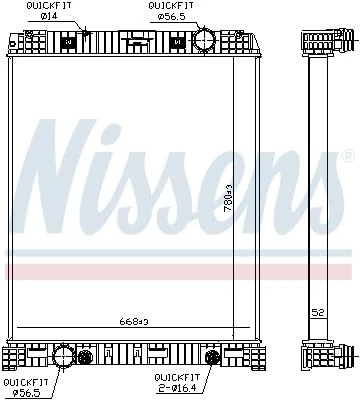 Nissens 67179 Radiator, engine cooling