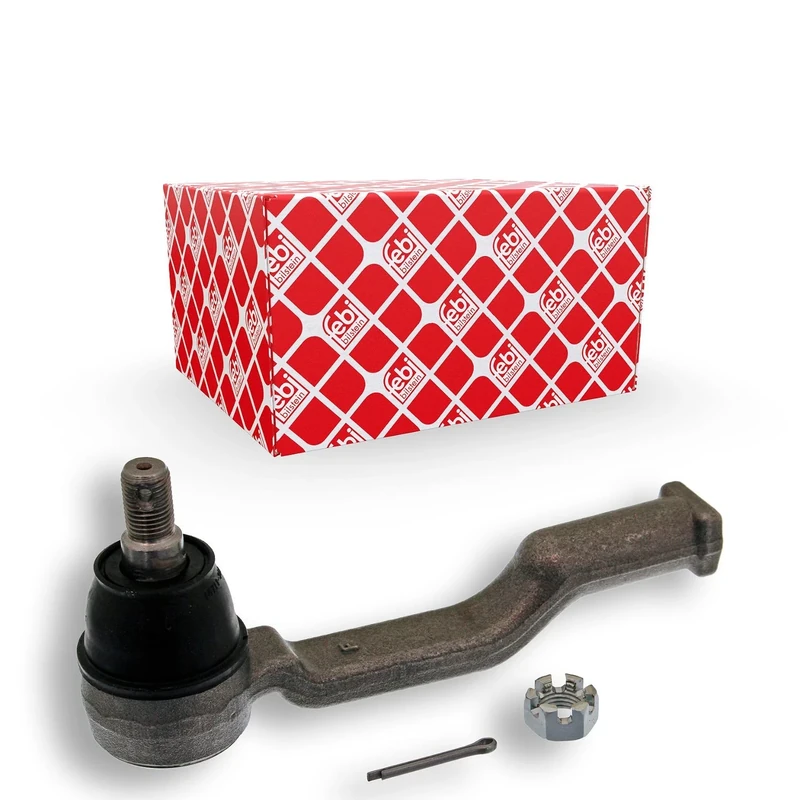 febi bilstein 42478 Tie Rod End with castle nut and cotter pin, pack of one