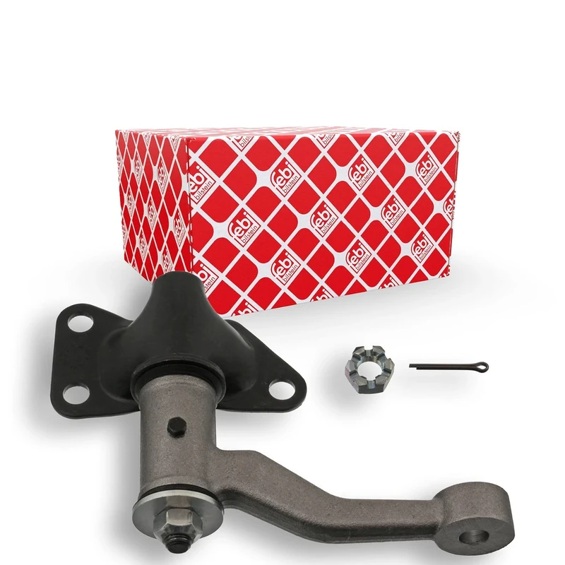 febi bilstein 42683 Idler Arm with castle nut and cotter pin, pack of one