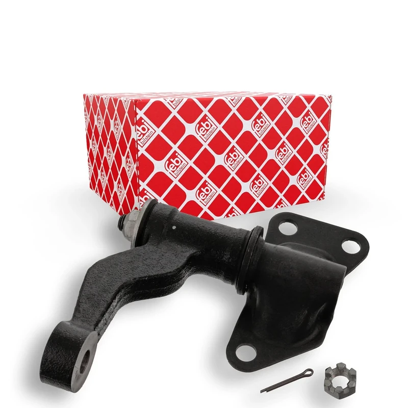 febi bilstein 42684 Idler Arm with castle nut and cotter pin, pack of one