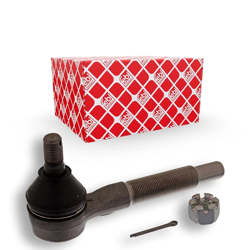 febi bilstein 42686 Tie Rod End with castle nut and cotter pin, pack of one