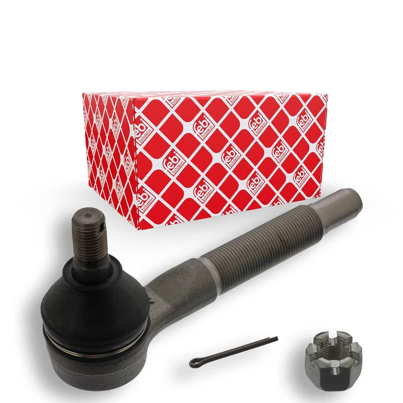 febi bilstein 42687 Tie Rod End with castle nut and cotter pin, pack of one