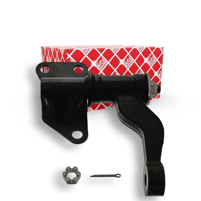 febi bilstein 42691 Idler Arm with castle nut and cotter pin, pack of one