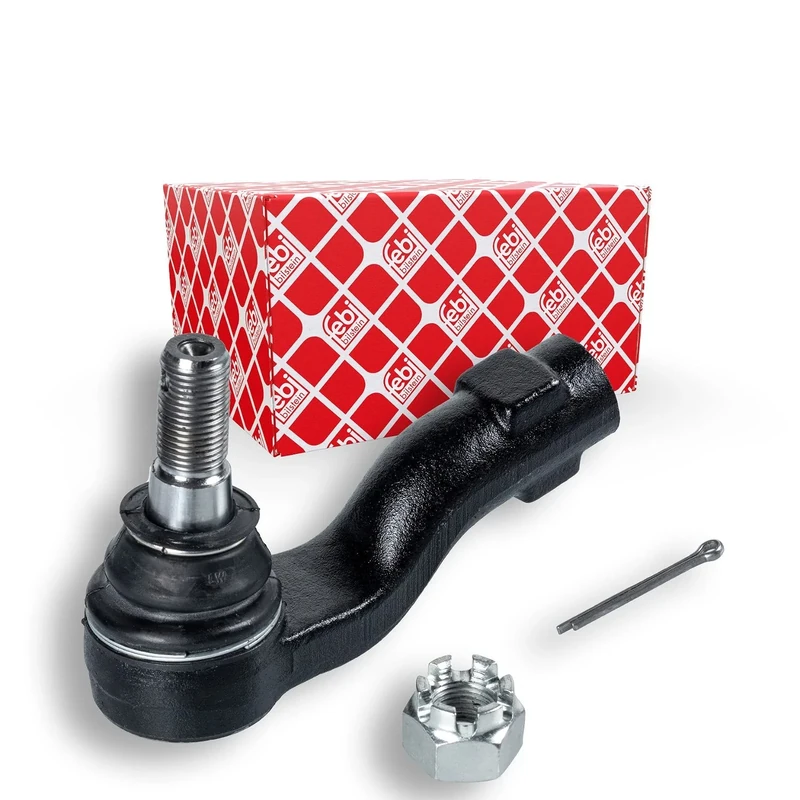 febi bilstein 42719 Tie Rod End with castle nut and cotter pin, pack of one