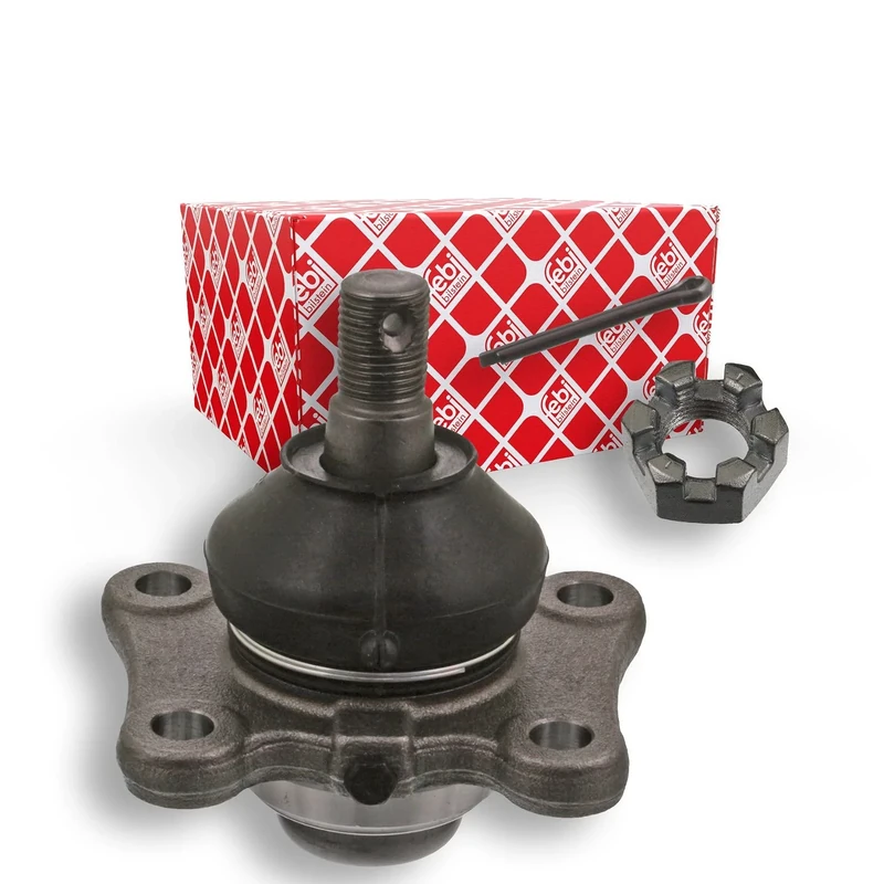 febi bilstein 43002 Ball Joint with castle nut, cotter pin and circlip, pack of one