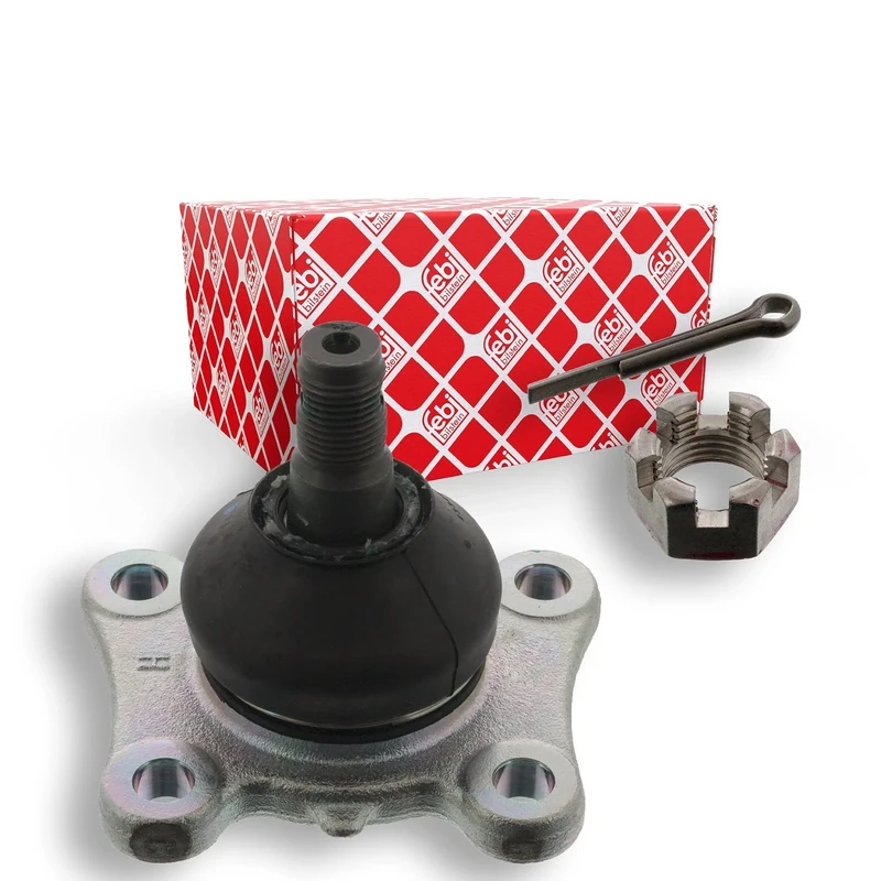 febi bilstein 43031 Ball Joint with castle nut and cotter pin, pack of one