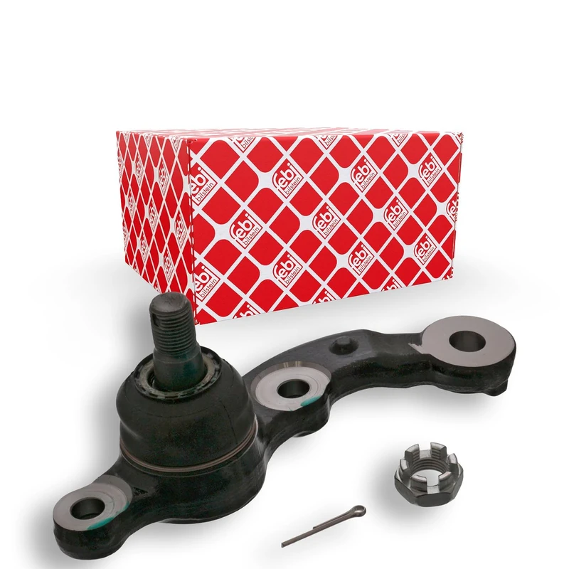 febi bilstein 43107 Ball Joint with castle nut and cotter pin, pack of one