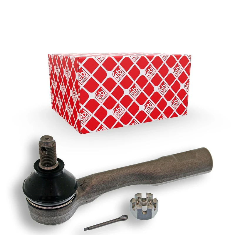 febi bilstein 43150 Tie Rod End with castle nut and cotter pin, pack of one