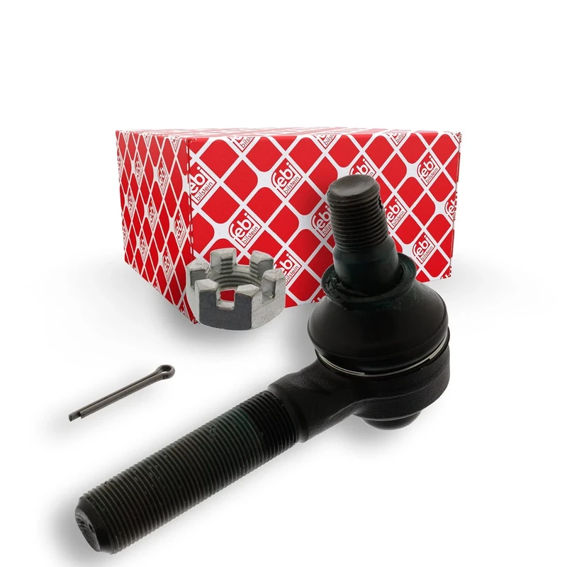 febi bilstein 43178 Tie Rod End with castle nut and cotter pin, pack of one
