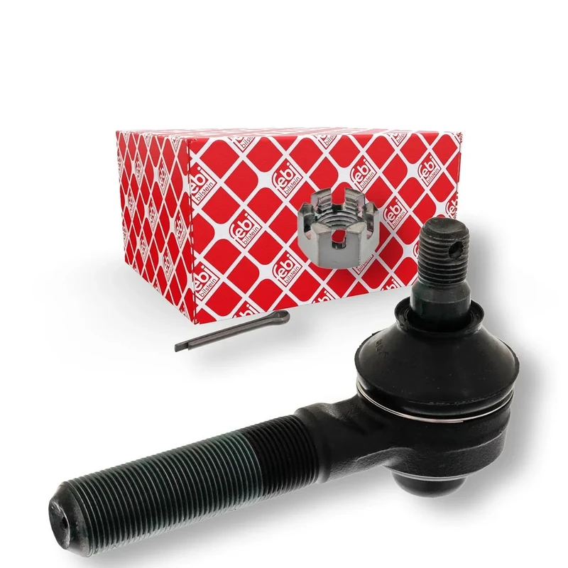 febi bilstein 43186 Tie Rod End with castle nut and cotter pin, pack of one