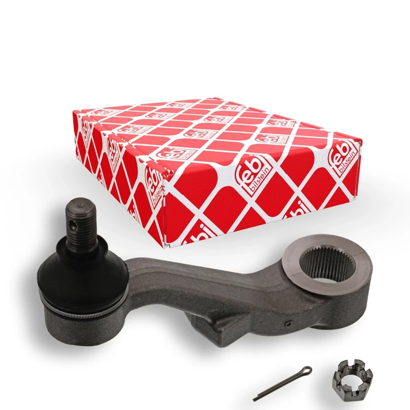 febi bilstein 43199 Pitman Arm with castle nut and cotter pin, pack of one