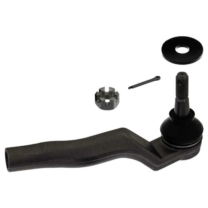 febi bilstein 43216 Tie Rod End with castle nut, cotter pin and washer, pack of one