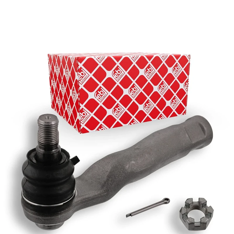 febi bilstein 43234 Tie Rod End with castle nut and cotter pin, pack of one