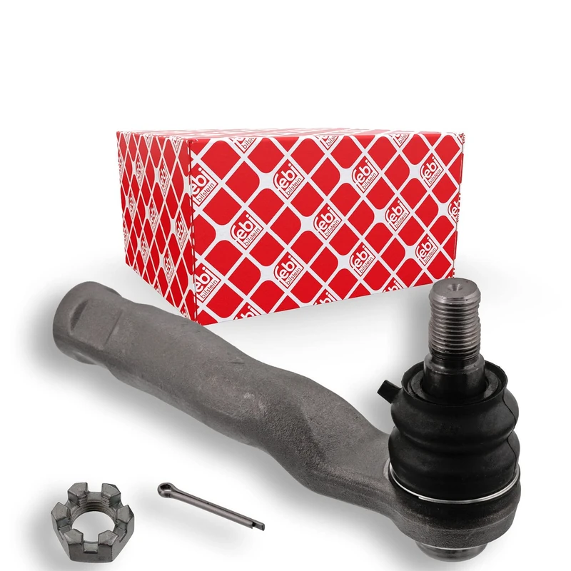 febi bilstein 43235 Tie Rod End with castle nut and cotter pin, pack of one