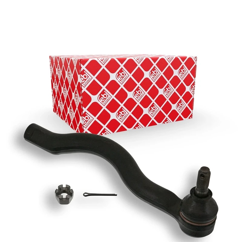 febi bilstein 43267 Tie Rod End with castle nut and cotter pin, pack of one