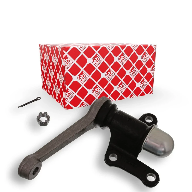 febi bilstein 43282 Idler Arm with castle nut and cotter pin, pack of one