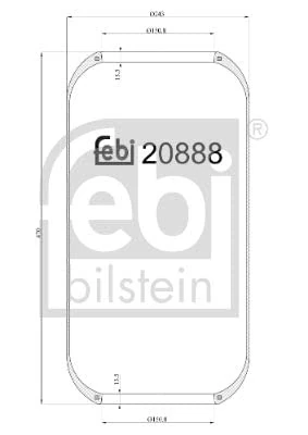 febi bilstein 20888 Air Spring without piston, pack of one