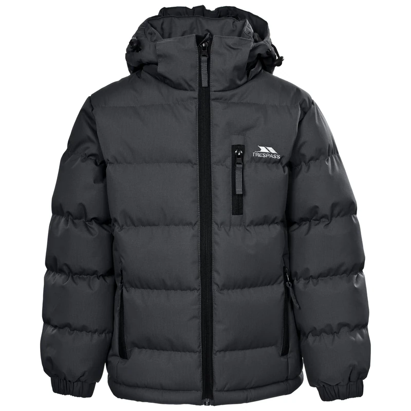 Trespass Mens Hooded Padded Casual Jacket Clip Flint in Size - M