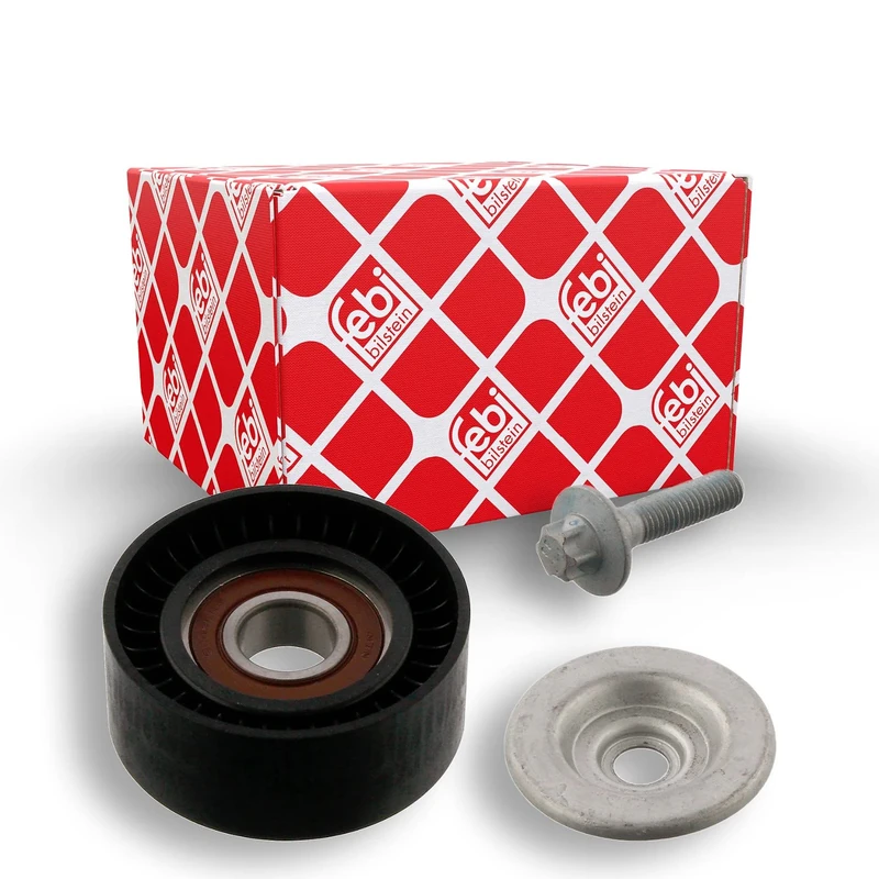 febi bilstein 36931 Tensioner Pulley for auxiliary belt, pack of one
