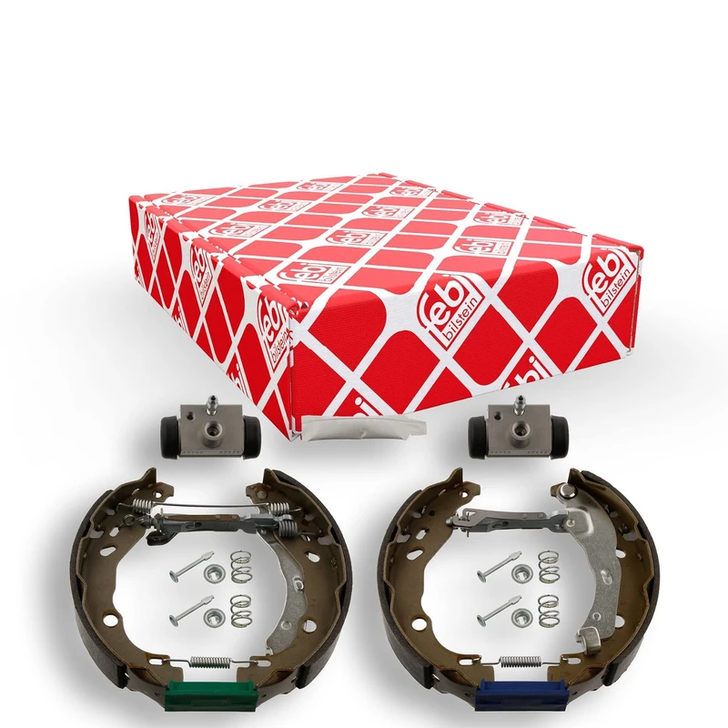 febi bilstein 37239 Brake Shoe Set with additional parts, pack of two