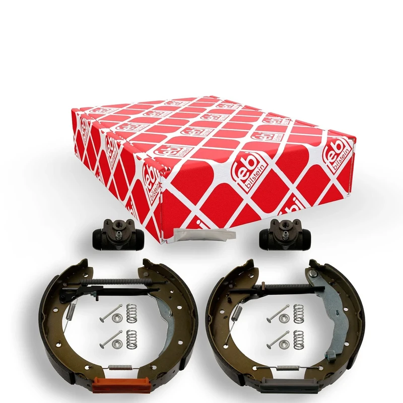 febi bilstein 37242 Brake Shoe Set with additional parts, pack of two