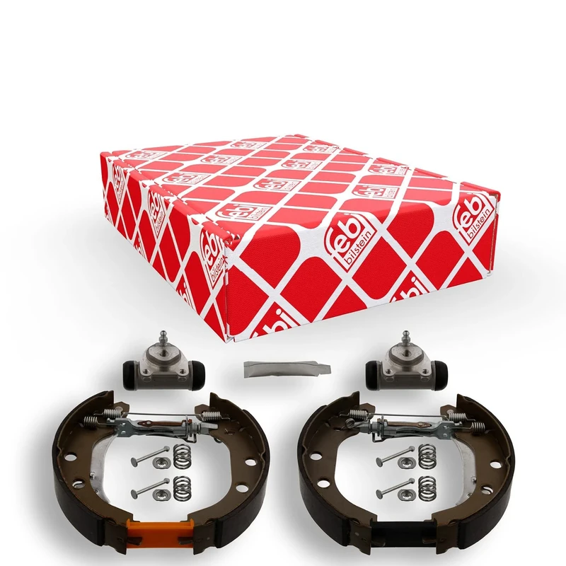 febi bilstein 37512 Brake Shoe Set with additional parts, pack of two