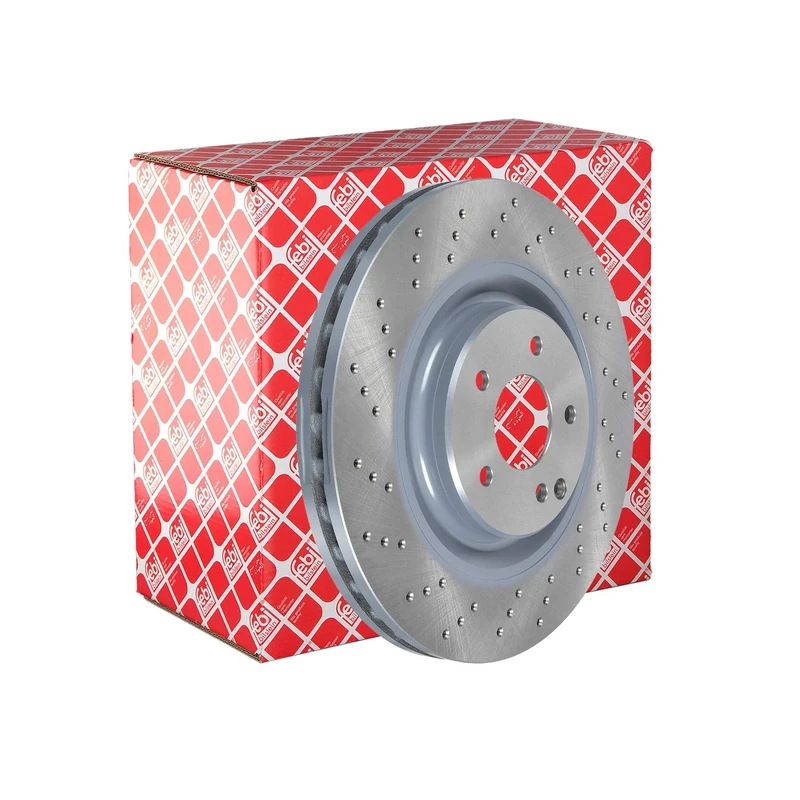 febi bilstein 37516 Brake Disc Set (2 Brake Disc) front, perforated/internally ventilated, No. of Holes 5