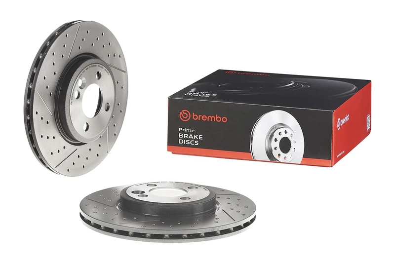 Brembo 09.A047.21 Front UV Coated Brake Disc - Set of 2
