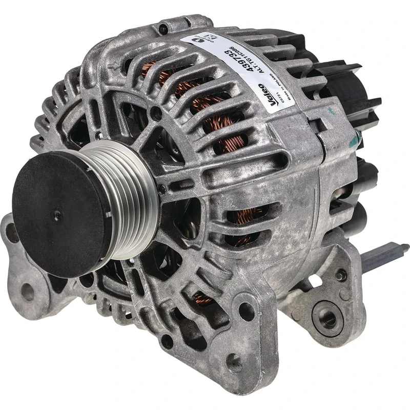 VALEO 439733 Alternator Alternator Charge current: 110 Amp Grooves: 6 grooves Pulley diameter: 50,5 mm Voltage: 14 V Rotation direction: CLOCKWISE