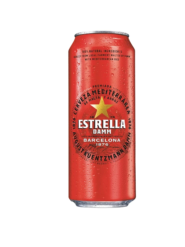 Estrella Damm 24x500ml Can Pack Mediterranean Premium Beer