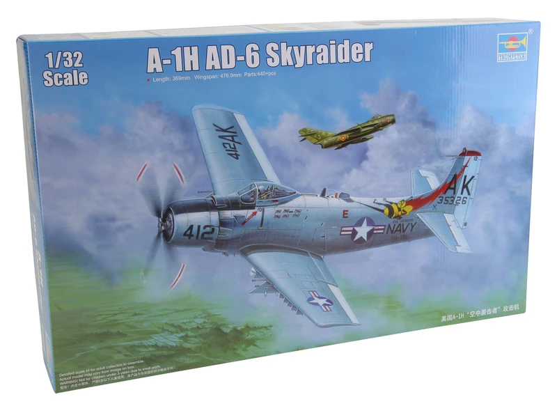 Trumpeter 1:32 - Douglas A-1HAD-6 Skyraider 1966