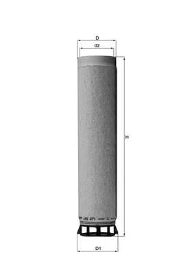 MAHLE LXS 271 Safety element for air filter