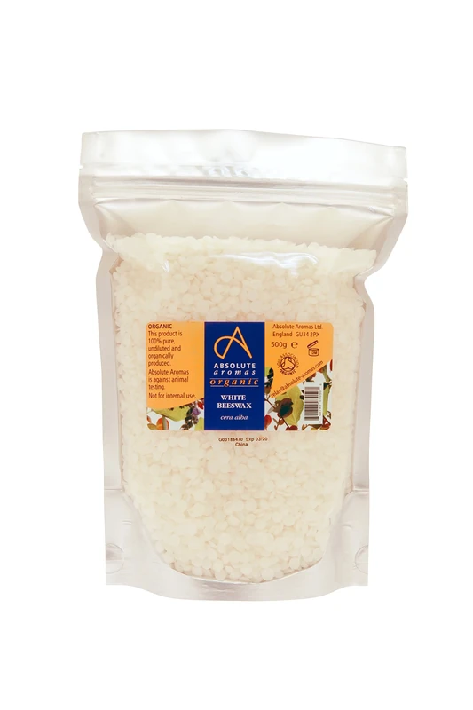 Certified Organic White Beeswax Pellets 500g - Great for Soap, Candles, Lip Balms - Create your own bespoke DIY beauty product by adding essential oils - Image 1
