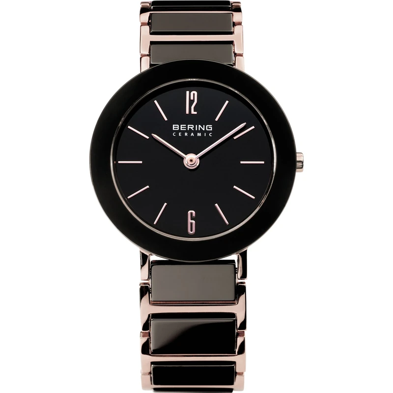 BERING Women Analog Quartz ceramic collection Watch with stainless steel/Ceramic Strap and Sapphire Crystal 11435-746
