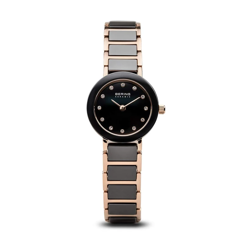 BERING Women Analog Quartz ceramic collection Watch with stainless steel/Ceramic Strap and Sapphire Crystal 11422-746