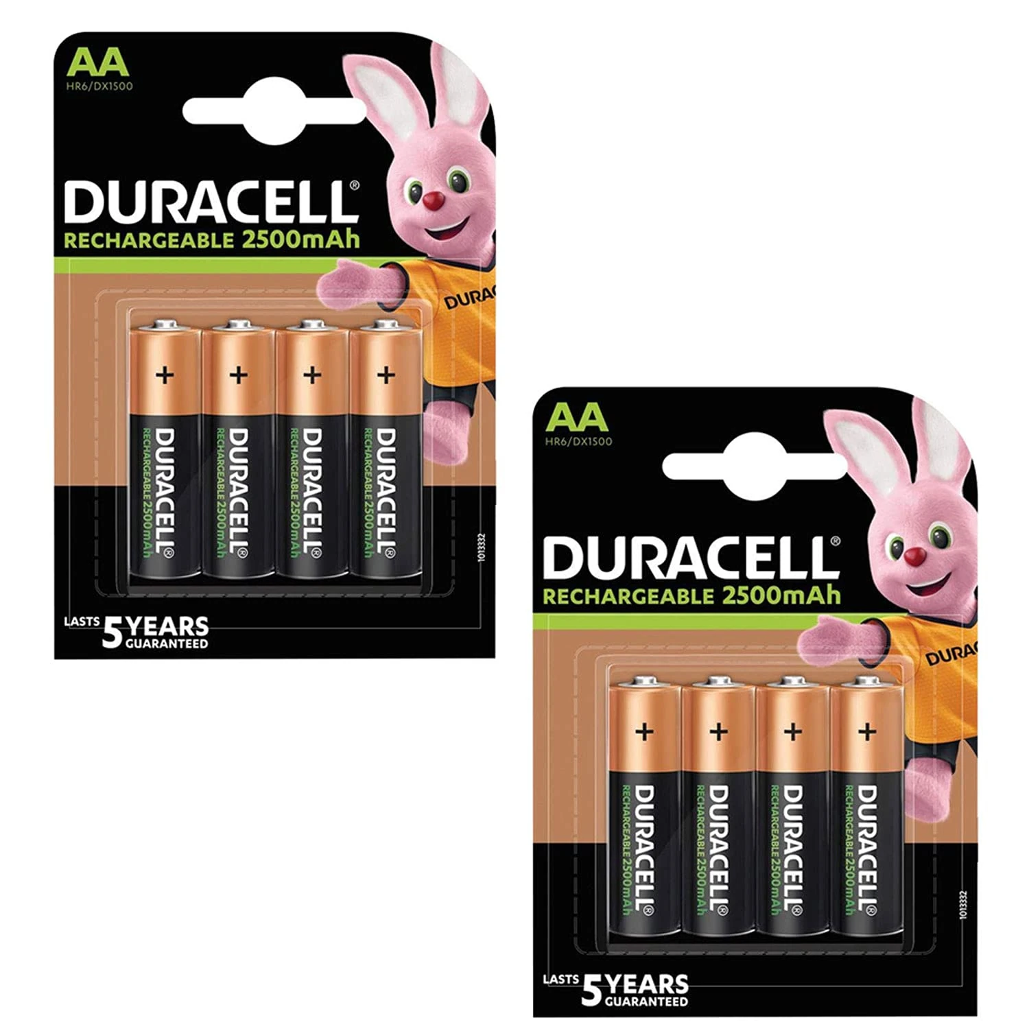 Duracell AA 2500mAh Recharge Ultra Rechargeable Batteries, Pack of 8